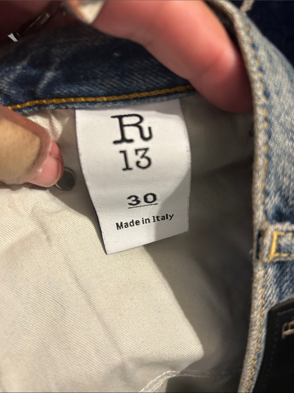 R13 light blue denim jeans - classic wash - Picture 2 of 3